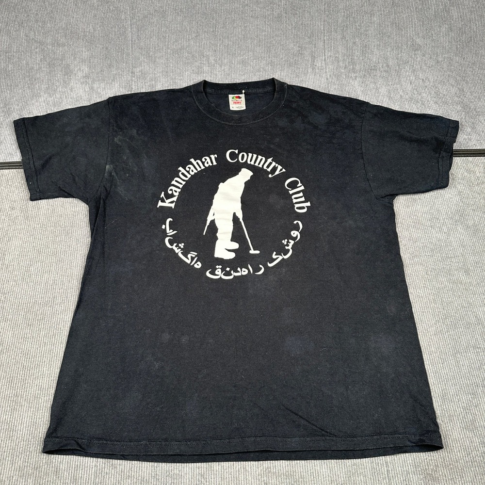 Kandahar Country Club‎ Wounded Warrior Project Black Tee XL Vintage Y2k